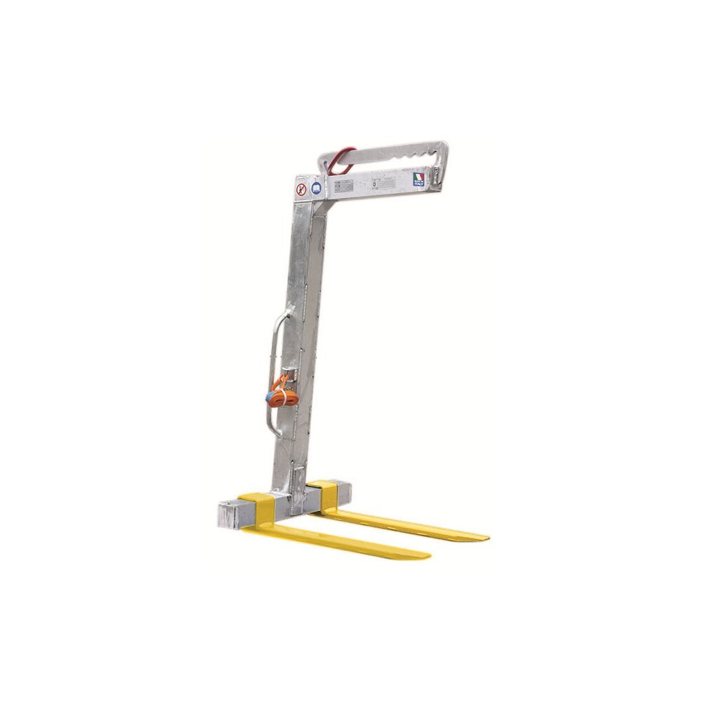 Aluminum crane forks with manual adjustment Haklift